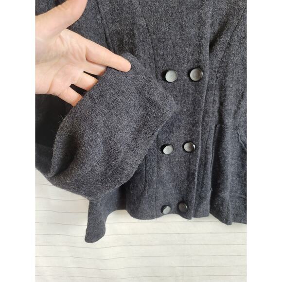 Cabi My Fair Wool Cardigan Jacket in Gray Sweater¡, sz Large - Picture 5 of 11